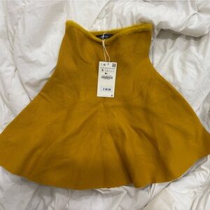 Zara Mustard Yellow Women's Skirt